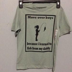 NWT Hand made vinyl tee size M(8) girls